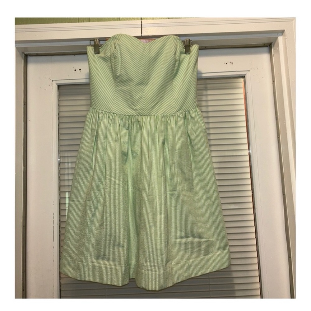 Lily Pulitzer Green Strapless Dress